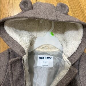 Old Navy Tan Hooded Jacket with Ears